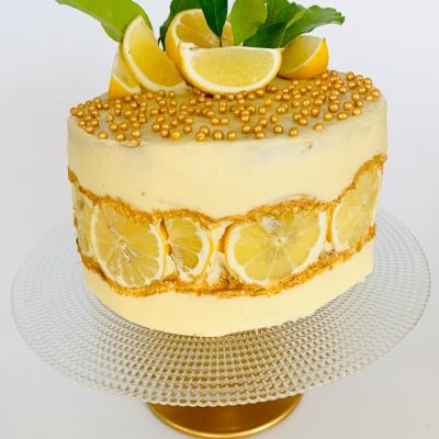 Zitronen Fault Line Cake